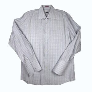 Paul Smith‎ London Men's Dress Shirt Made in Italy Geometric Pattern 42 16 1/2